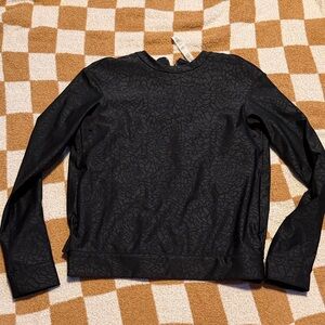 Lululemon Athletica Black Patterned Top